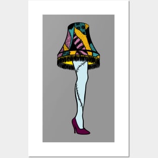 Sally Leg Lamp Nightmare Before A Christmas Story Posters and Art